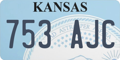 KS license plate 753AJC