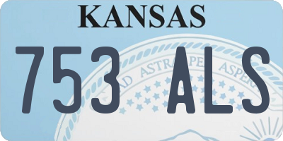KS license plate 753ALS
