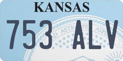 KS license plate 753ALV