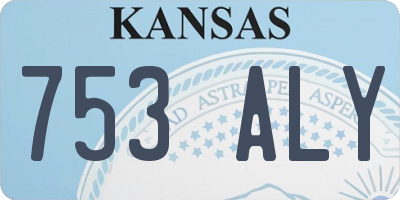 KS license plate 753ALY