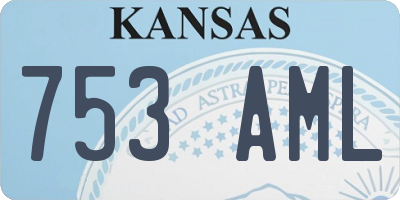 KS license plate 753AML