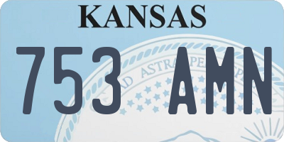 KS license plate 753AMN