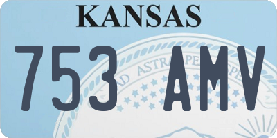 KS license plate 753AMV