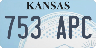 KS license plate 753APC