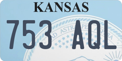 KS license plate 753AQL