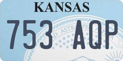 KS license plate 753AQP