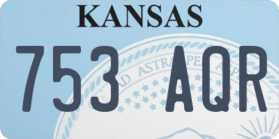 KS license plate 753AQR
