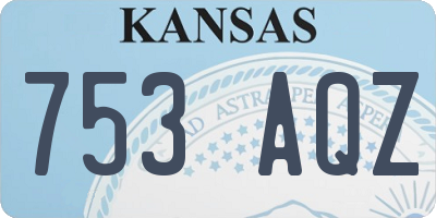 KS license plate 753AQZ