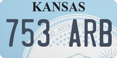 KS license plate 753ARB