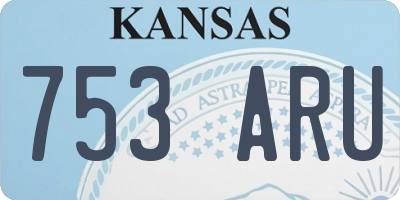 KS license plate 753ARU