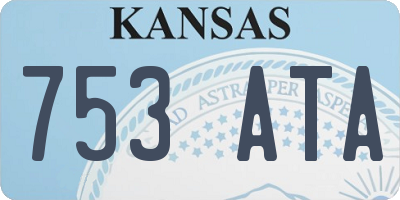 KS license plate 753ATA