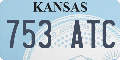 KS license plate 753ATC