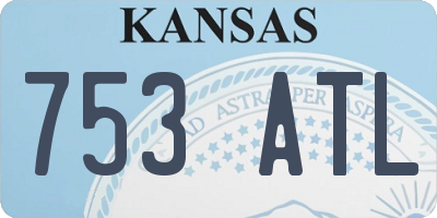 KS license plate 753ATL