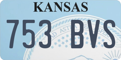 KS license plate 753BVS