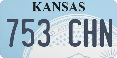 KS license plate 753CHN