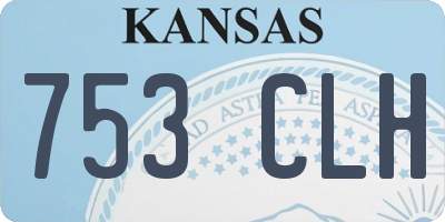 KS license plate 753CLH