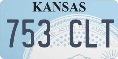 KS license plate 753CLT
