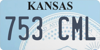 KS license plate 753CML