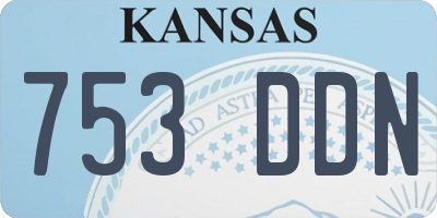 KS license plate 753DDN