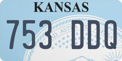 KS license plate 753DDQ
