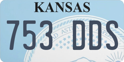 KS license plate 753DDS