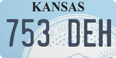 KS license plate 753DEH