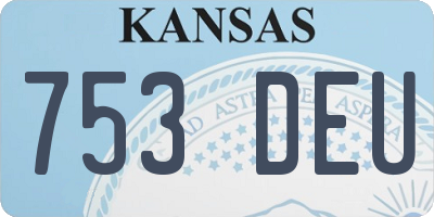 KS license plate 753DEU
