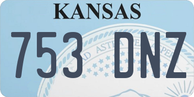 KS license plate 753DNZ