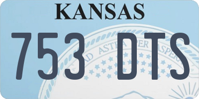 KS license plate 753DTS