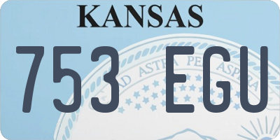 KS license plate 753EGU