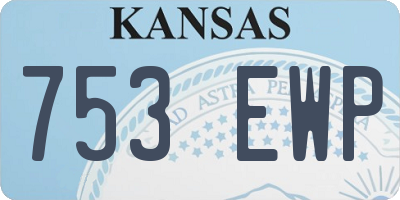 KS license plate 753EWP