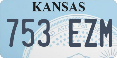 KS license plate 753EZM