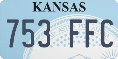 KS license plate 753FFC