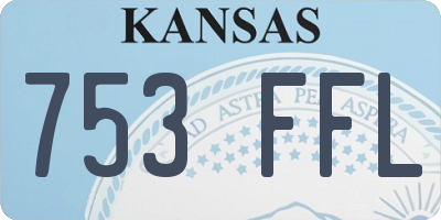 KS license plate 753FFL