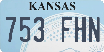 KS license plate 753FHN