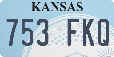 KS license plate 753FKQ
