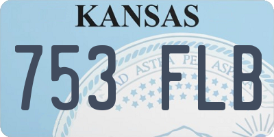KS license plate 753FLB