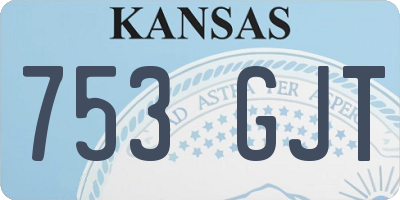 KS license plate 753GJT