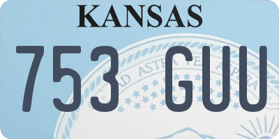KS license plate 753GUU
