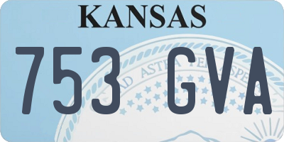 KS license plate 753GVA