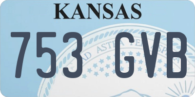KS license plate 753GVB