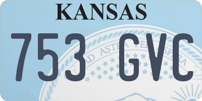 KS license plate 753GVC