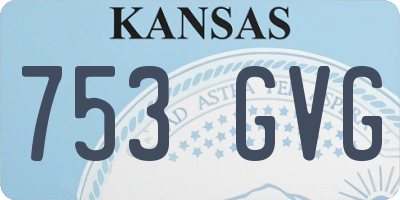 KS license plate 753GVG