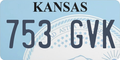 KS license plate 753GVK