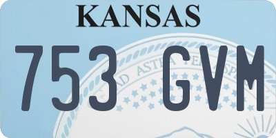 KS license plate 753GVM