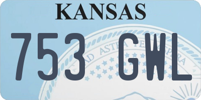KS license plate 753GWL