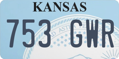 KS license plate 753GWR