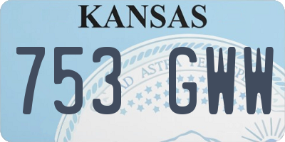KS license plate 753GWW
