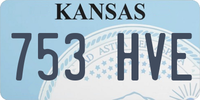 KS license plate 753HVE