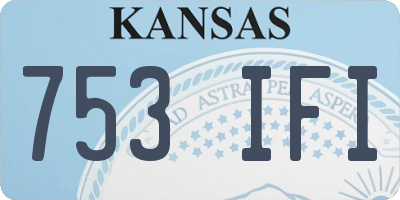 KS license plate 753IFI